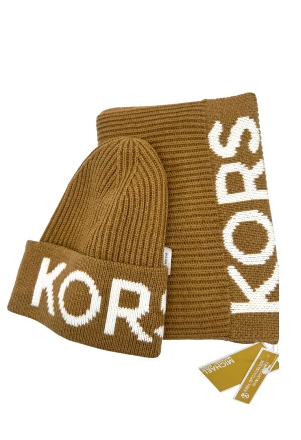 MICHAEL KORS - SCRAF AND HAT CAMEL - Image 7